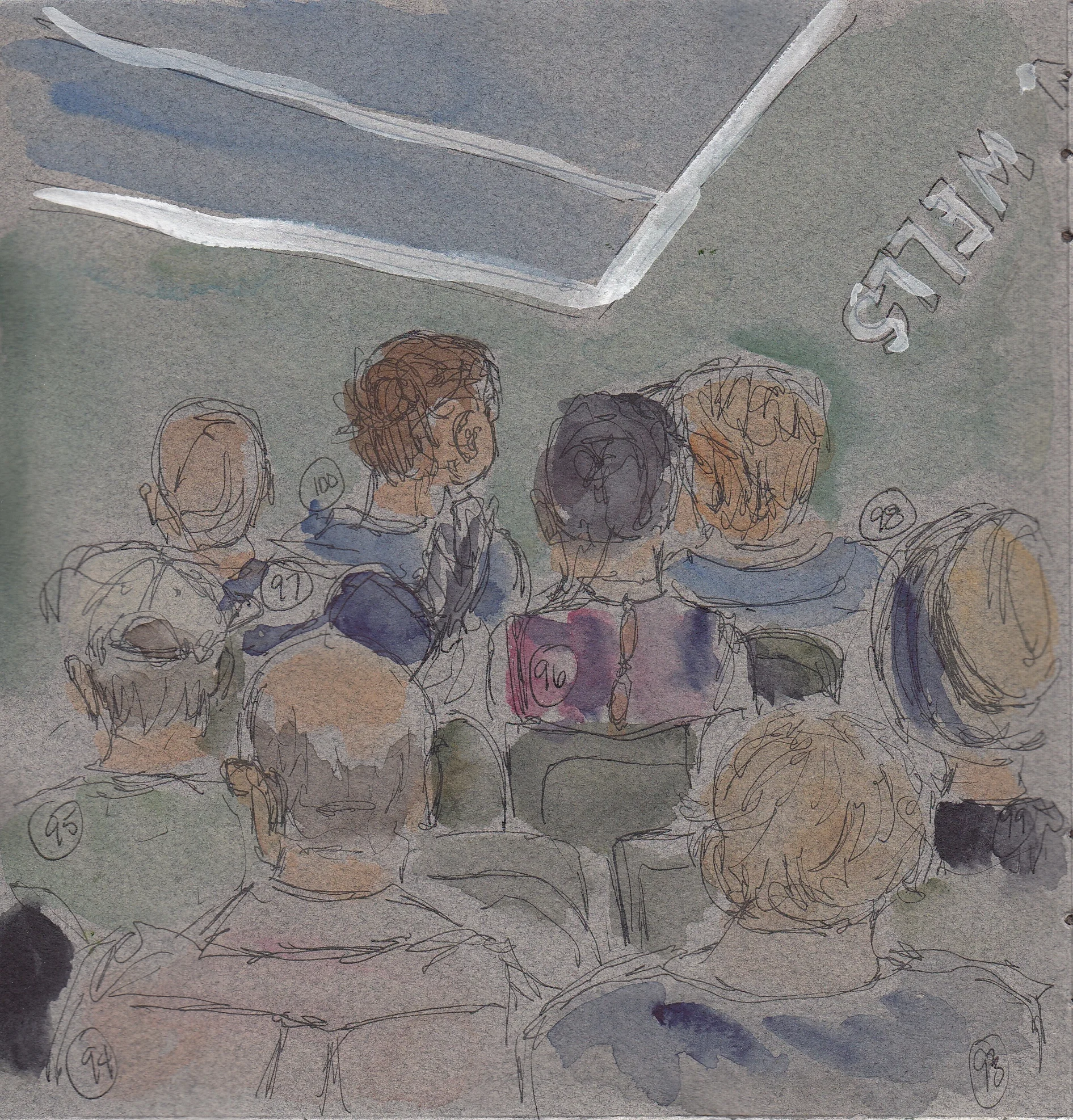 Nos. 93 - 100 - the crowd