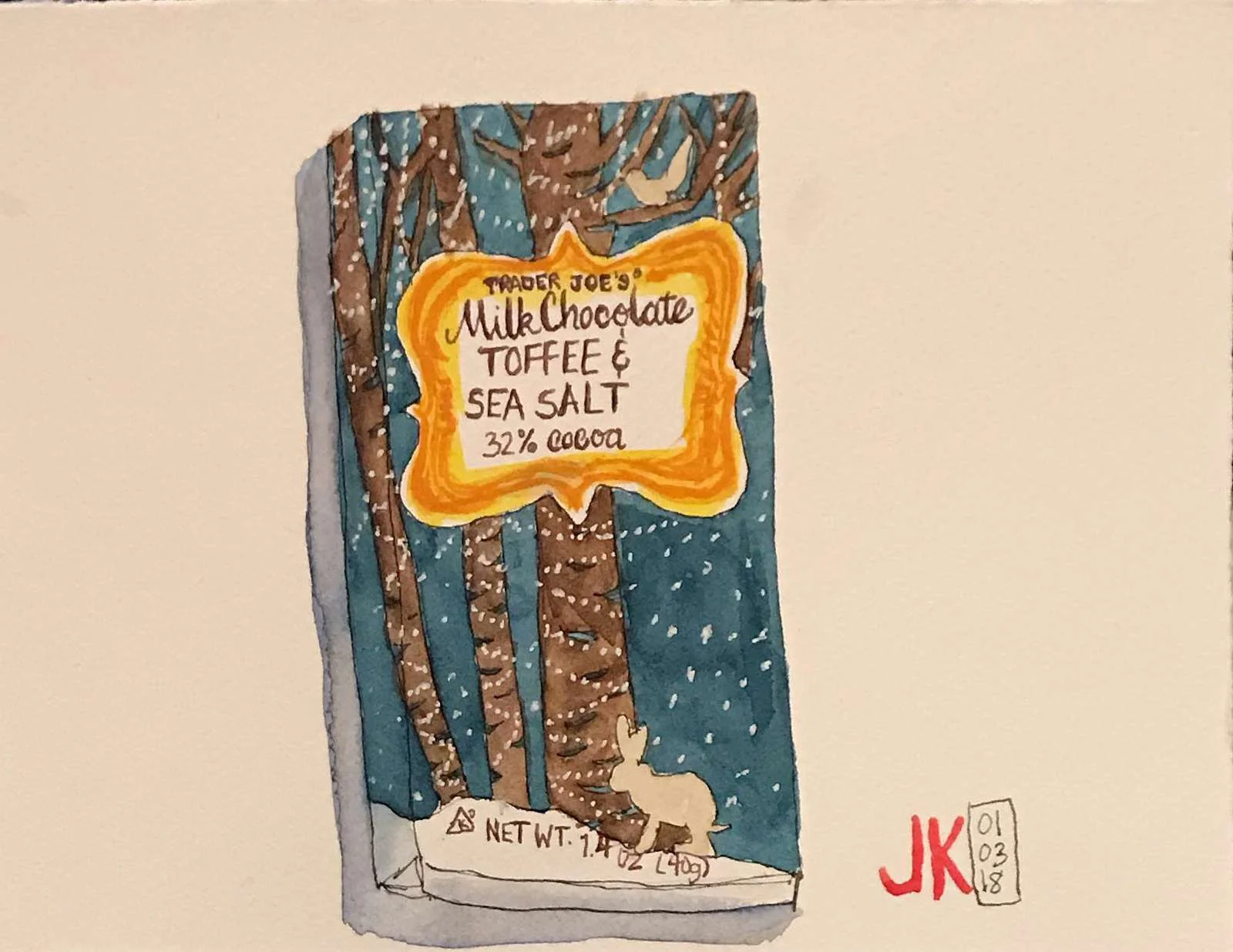 Milk Chocolate Toffee & Sea Salt bar