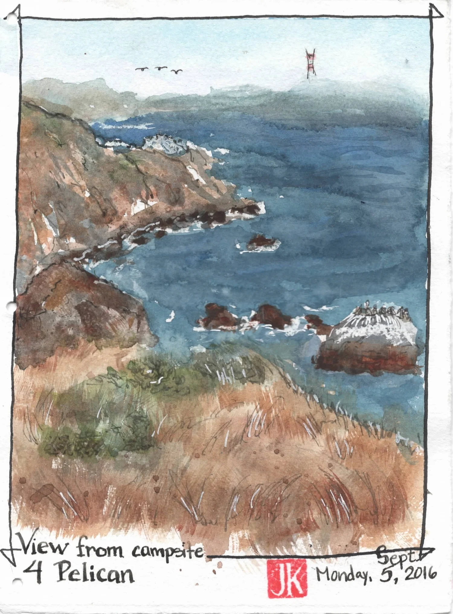 Steep Ravine campsite view