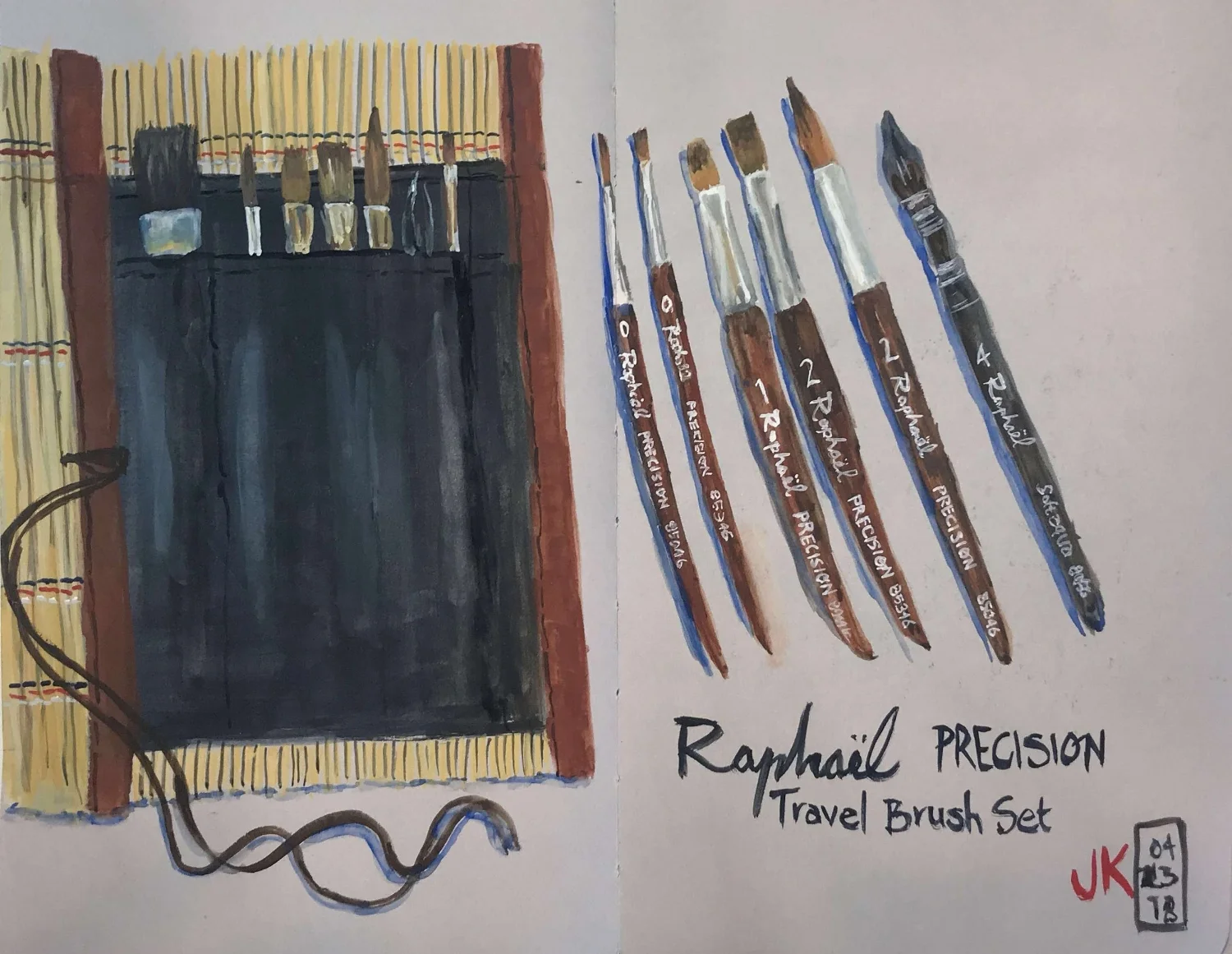 sketching some new art supplies