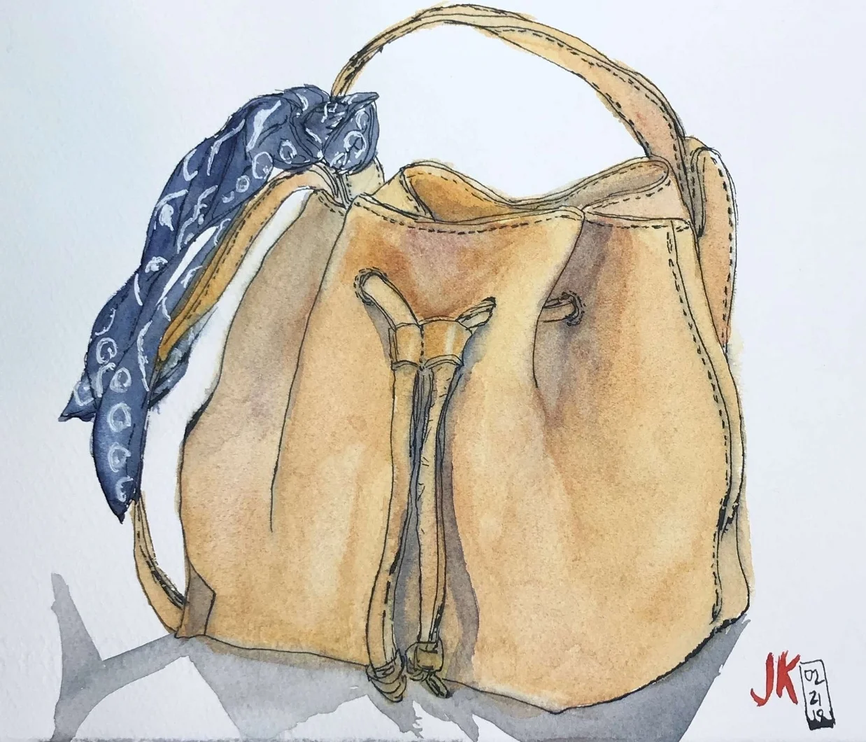 leather backpack