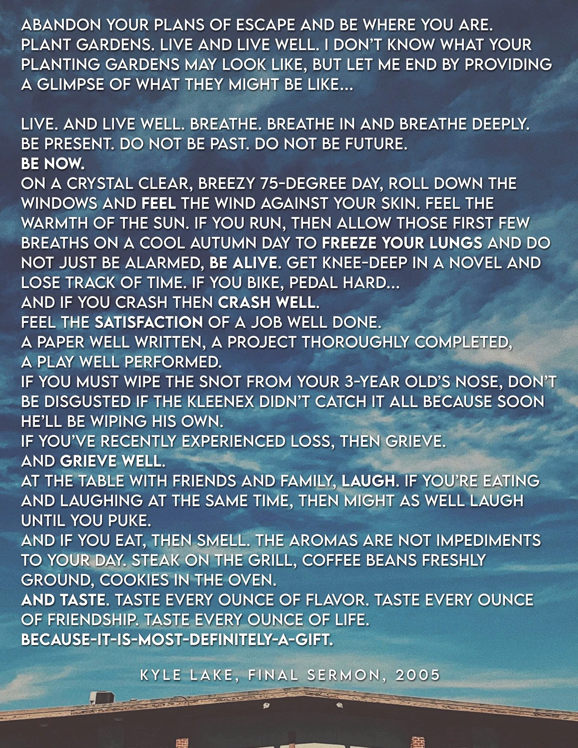 Abandon Your Plans Of Escape Mission Hills Christian Church