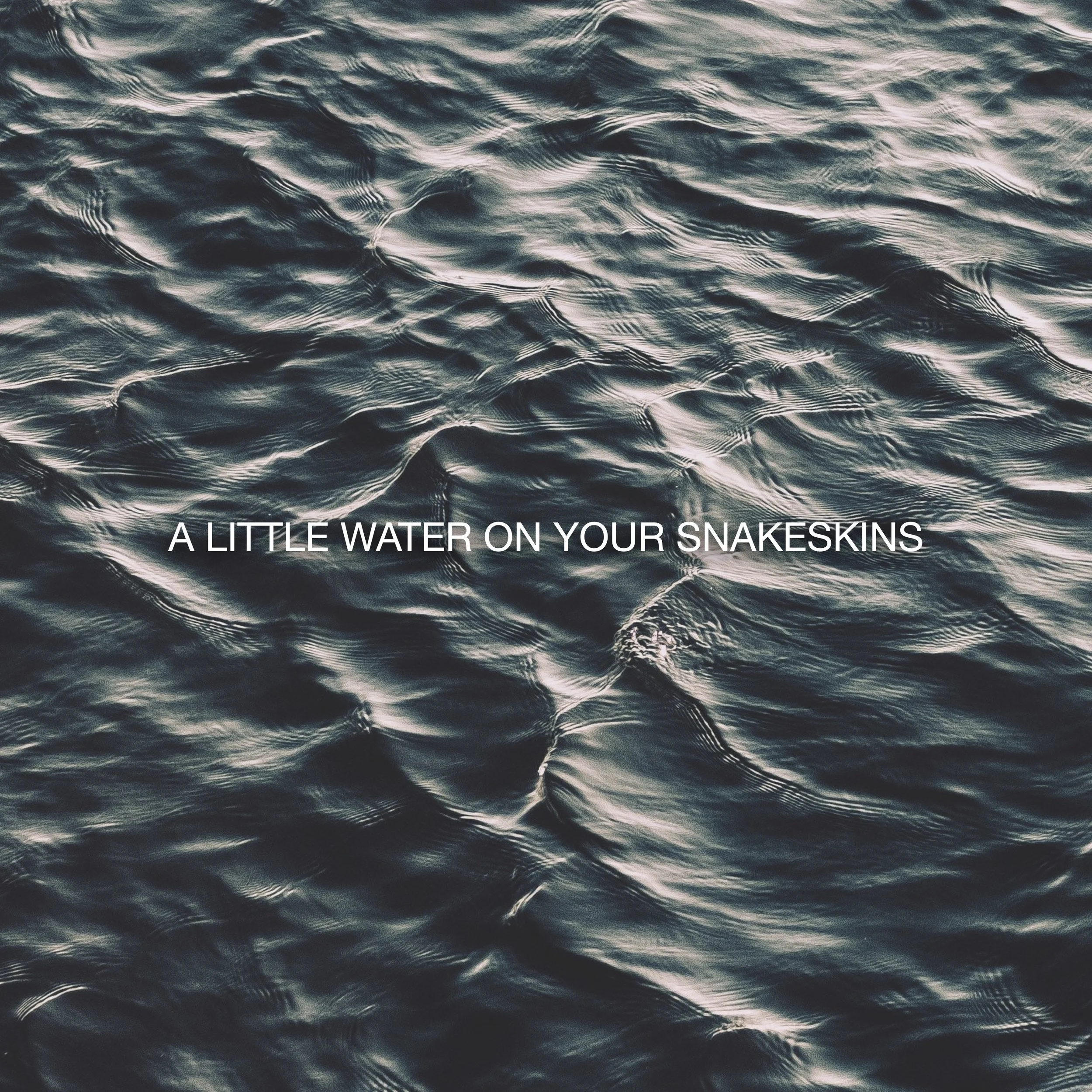 A Little Water On Your Snakeskins