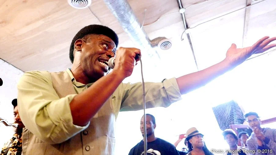 The one and only Donnie preaches sounds of protest with Wolfpack ATL during Music In The Park 2016 at Gallery 992.