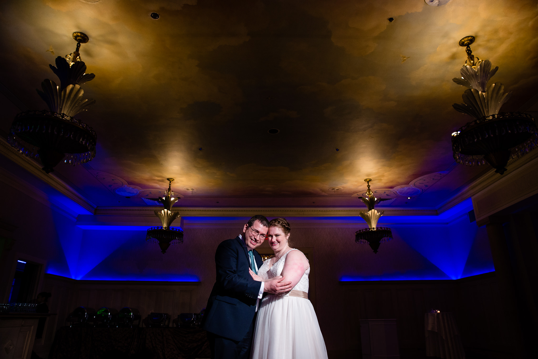 bride and groom portrait terrace on the park wedding queens new york