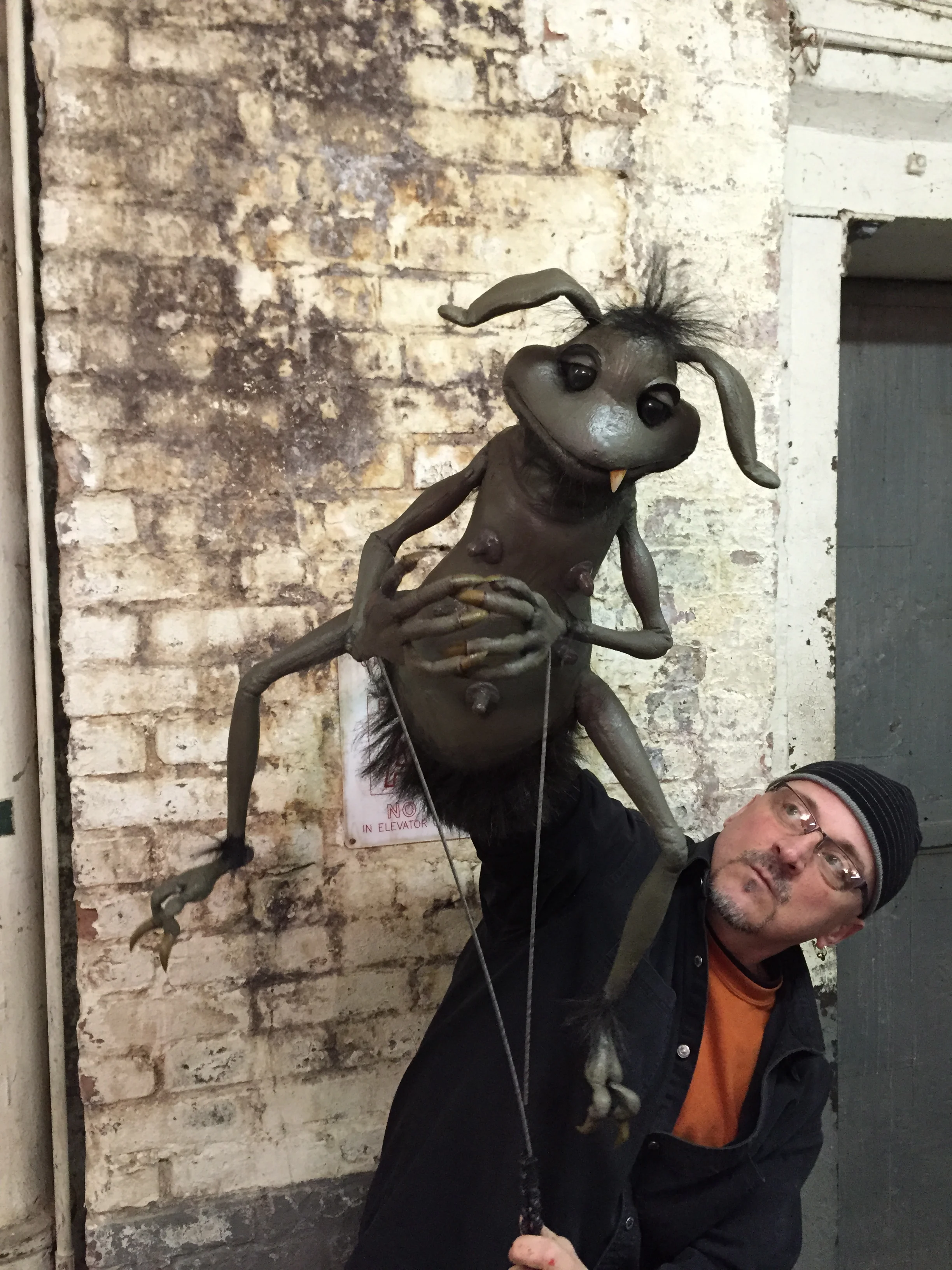 "Stinker" puppet for "Outerspace" pilot