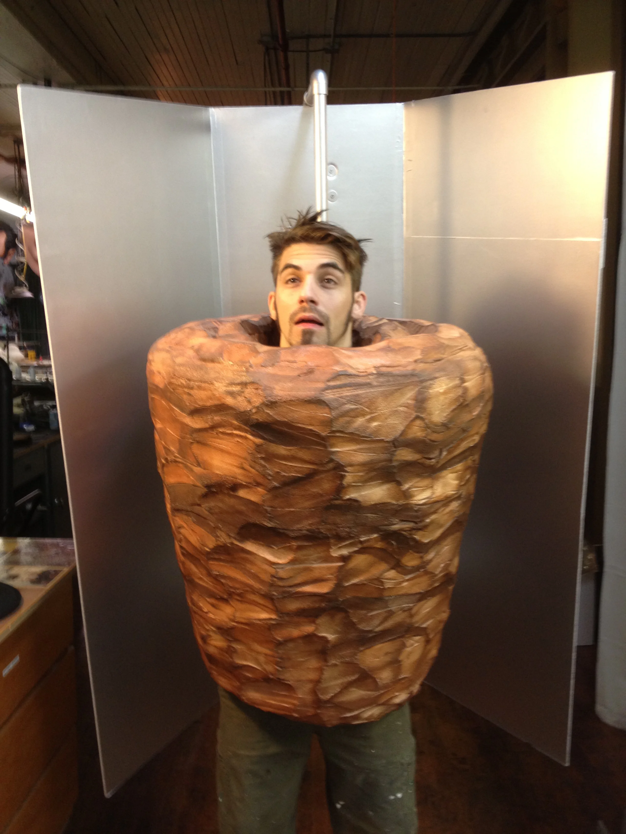 Gyro Meat costume "Late Show" with David Letterman Halloween show