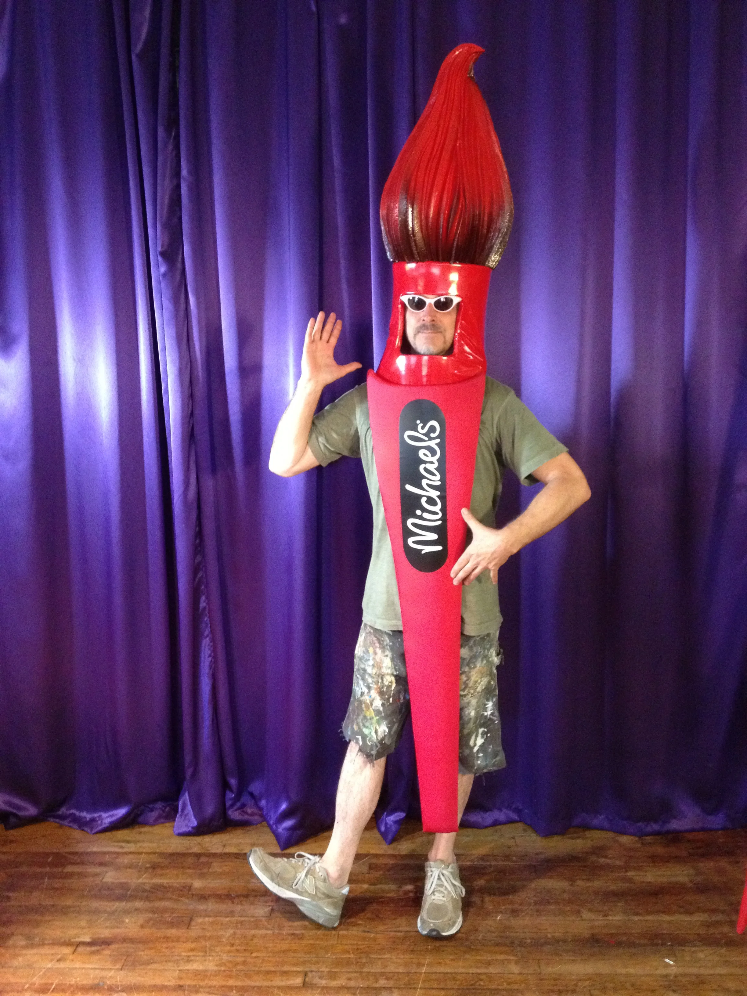 Paintbrush costume for Michael's IPO Event
