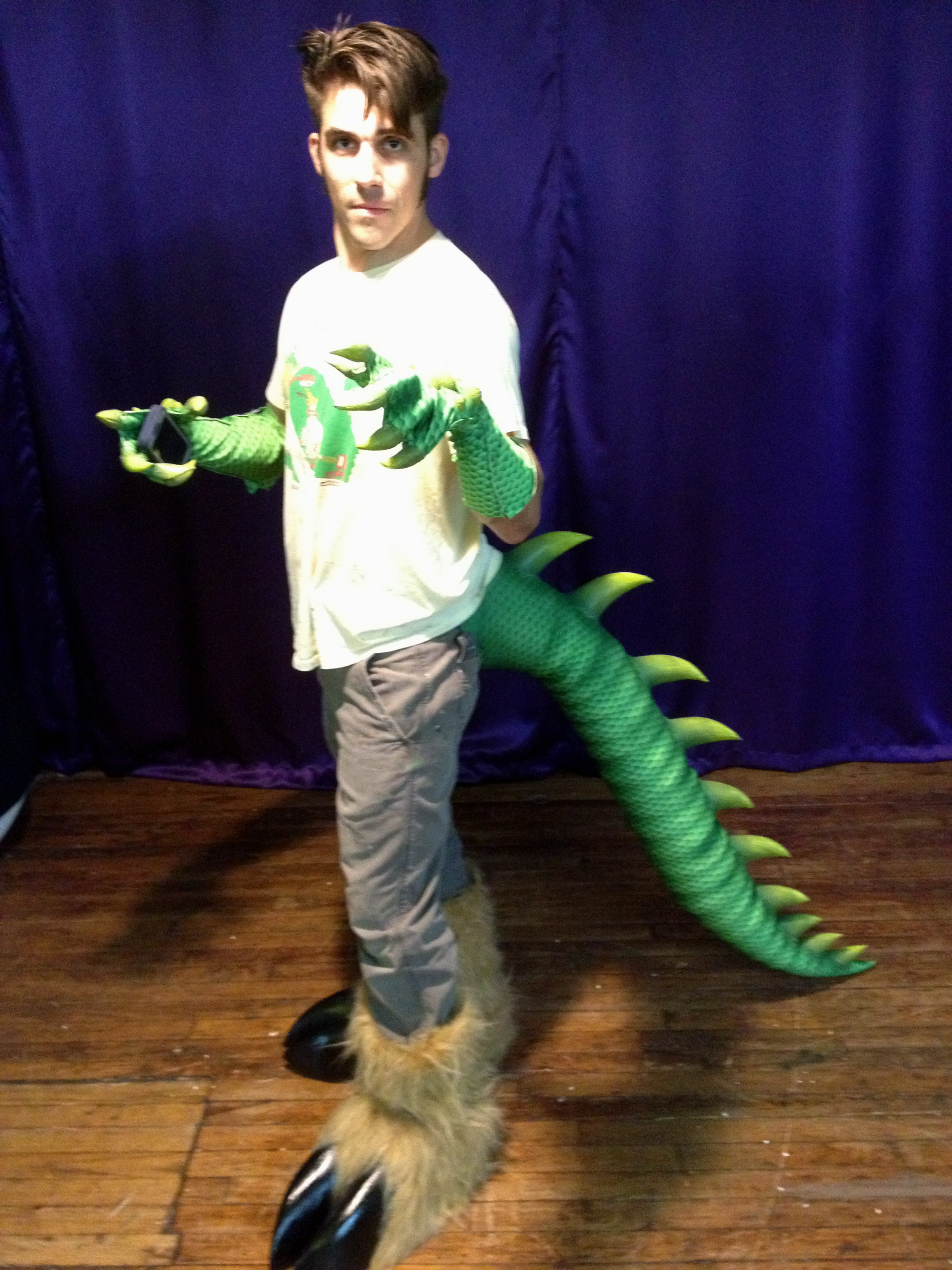 Goatzilla's Tail and Feet Costume for "Unbreakable Kimmy Schmidt"