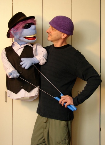 Jammer and Pop puppets for SkWidz. See our Video page for live clip!