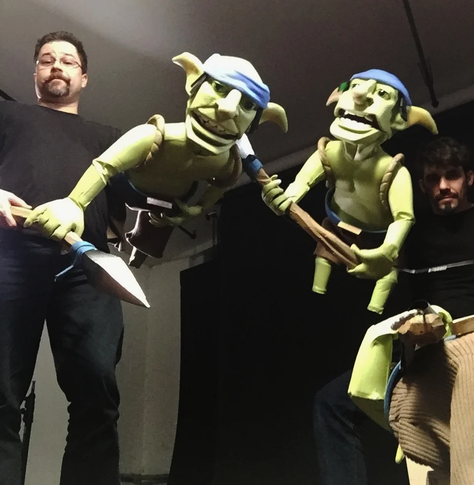 Goblin Gang Of Six puppeteers