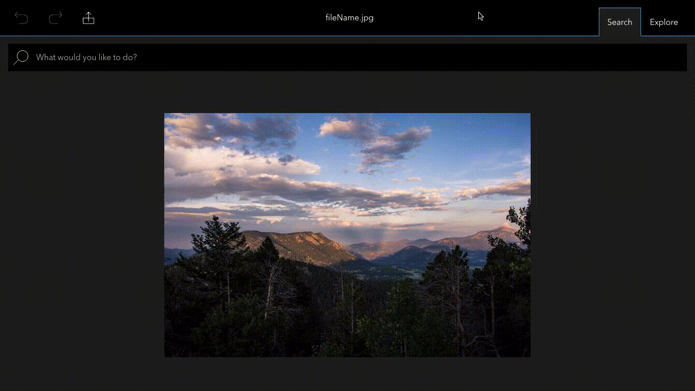 Spark understands the user's search for tools to "make [the image] look retro"