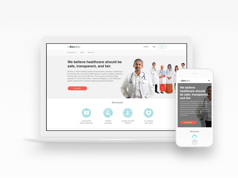 The final revamped website