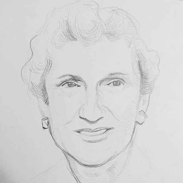 This week&rsquo;s inspiration is Mildred Wirt Benson, also known as Carolyn Keene, author of some of the earliest Nancy Drew books. As a child, I loved following the adventures of an intelligent and spunky detective. #carolynkeene #nancydrew