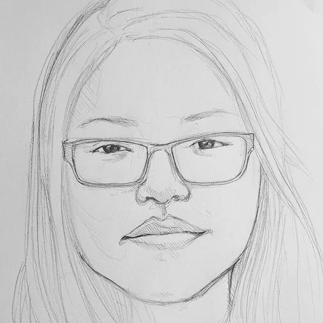 Best part about a self portrait is not having to worry about offending someone when it goes horribly wrong. #sketchingthursdays #selfportrait