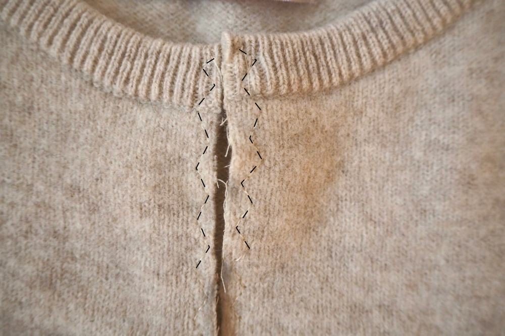 sweater to cardigan