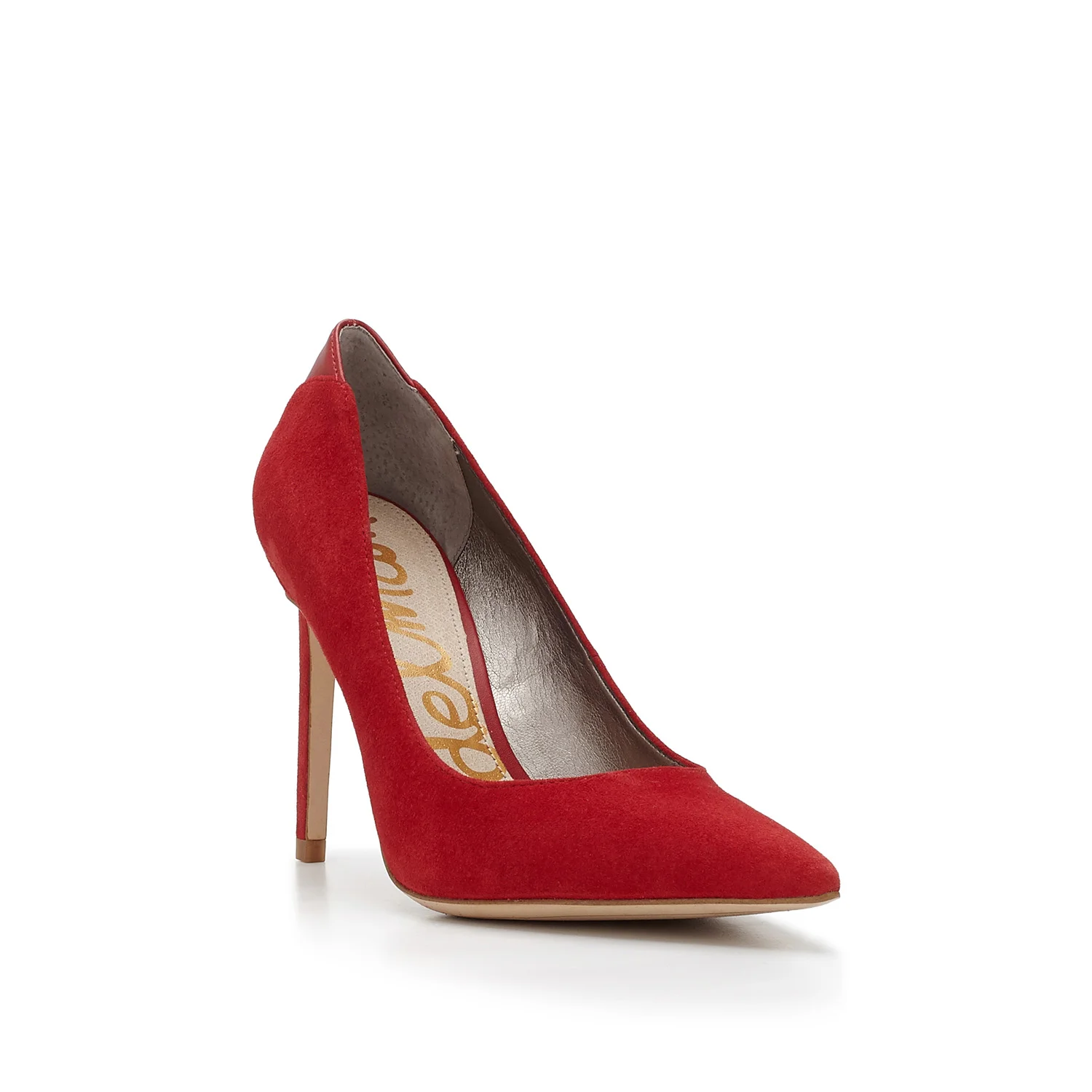 Sam Edelman red high heel product photography