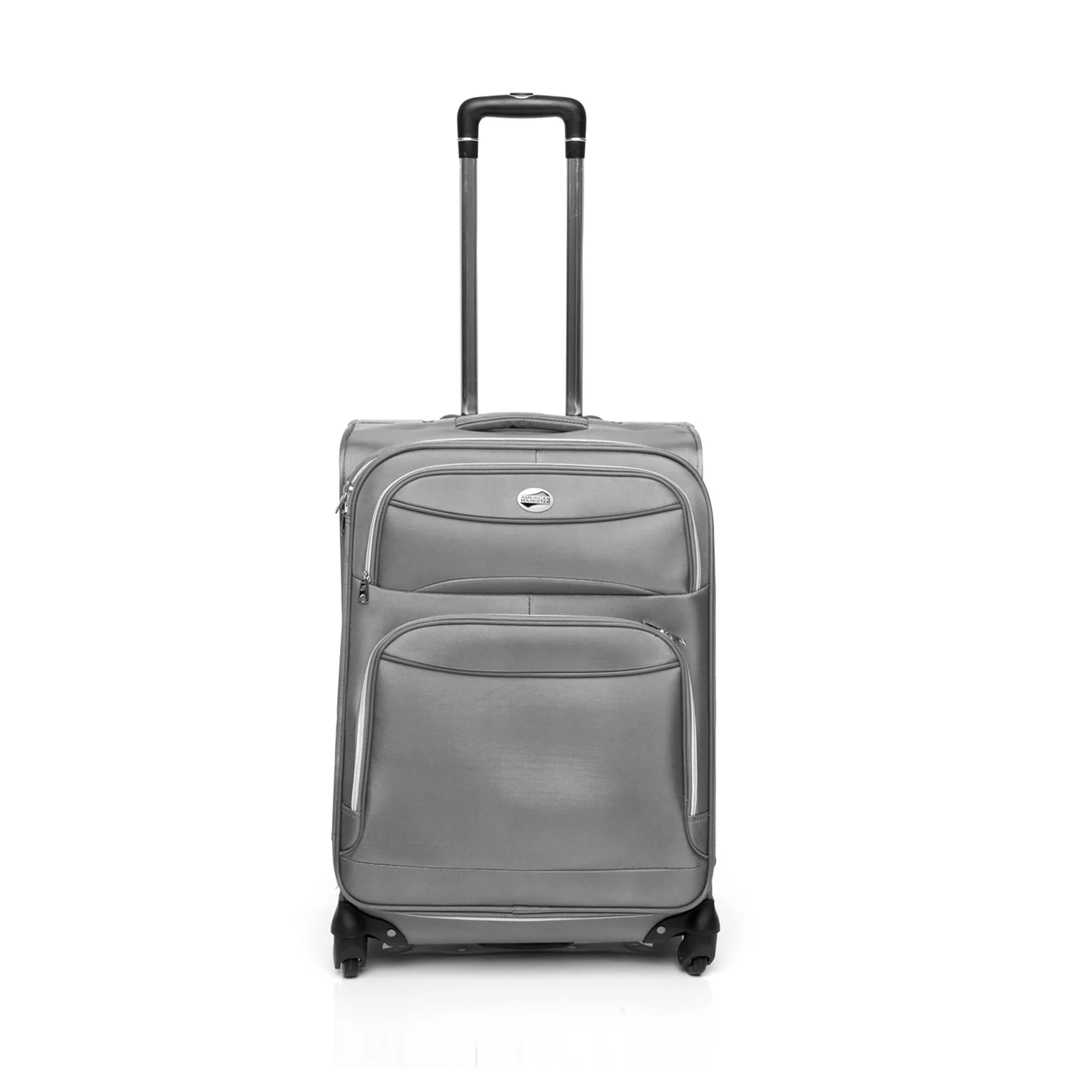 Gray American Tourister suitcase