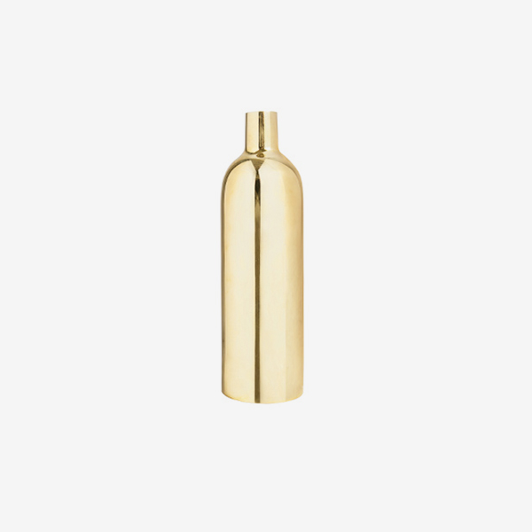 Polished Brass Bottle Vase made in Sweden