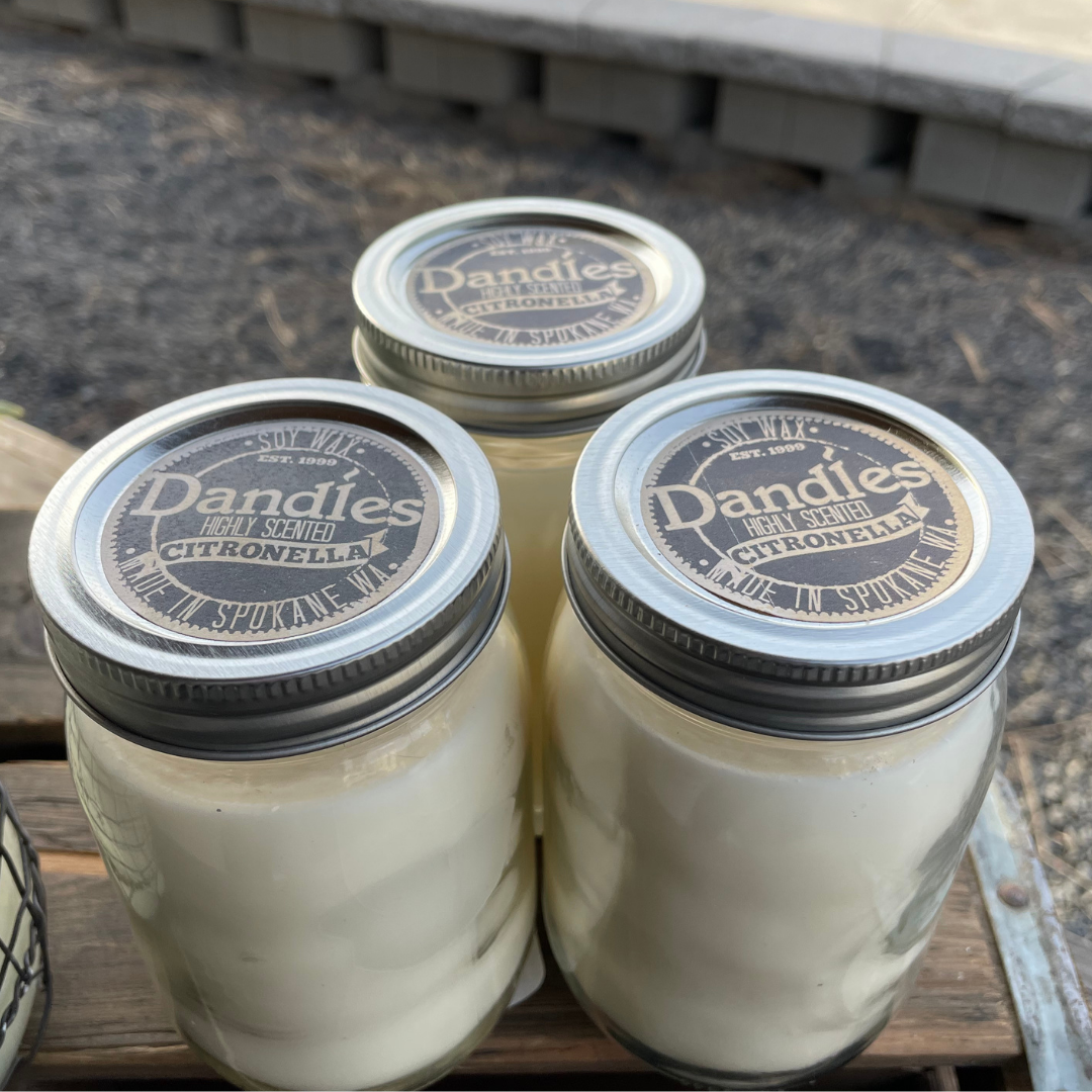 Citronella Mason Jar Lid Candle :: 16oz