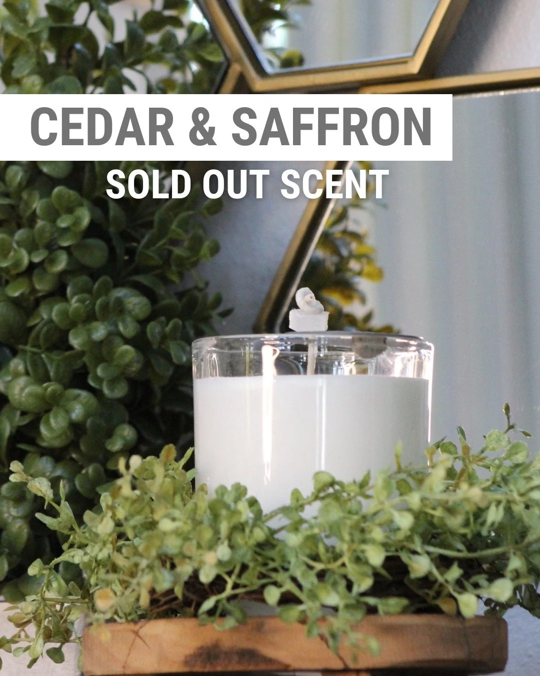 Sad news for Cedar & Saffron candle fans. The customer favorite is sold out online until further notice.
You won't be able to request Cedar & Saffron as a refill scent for the rest of 2025. 
Stock up on Cedar & Saffron scented candl