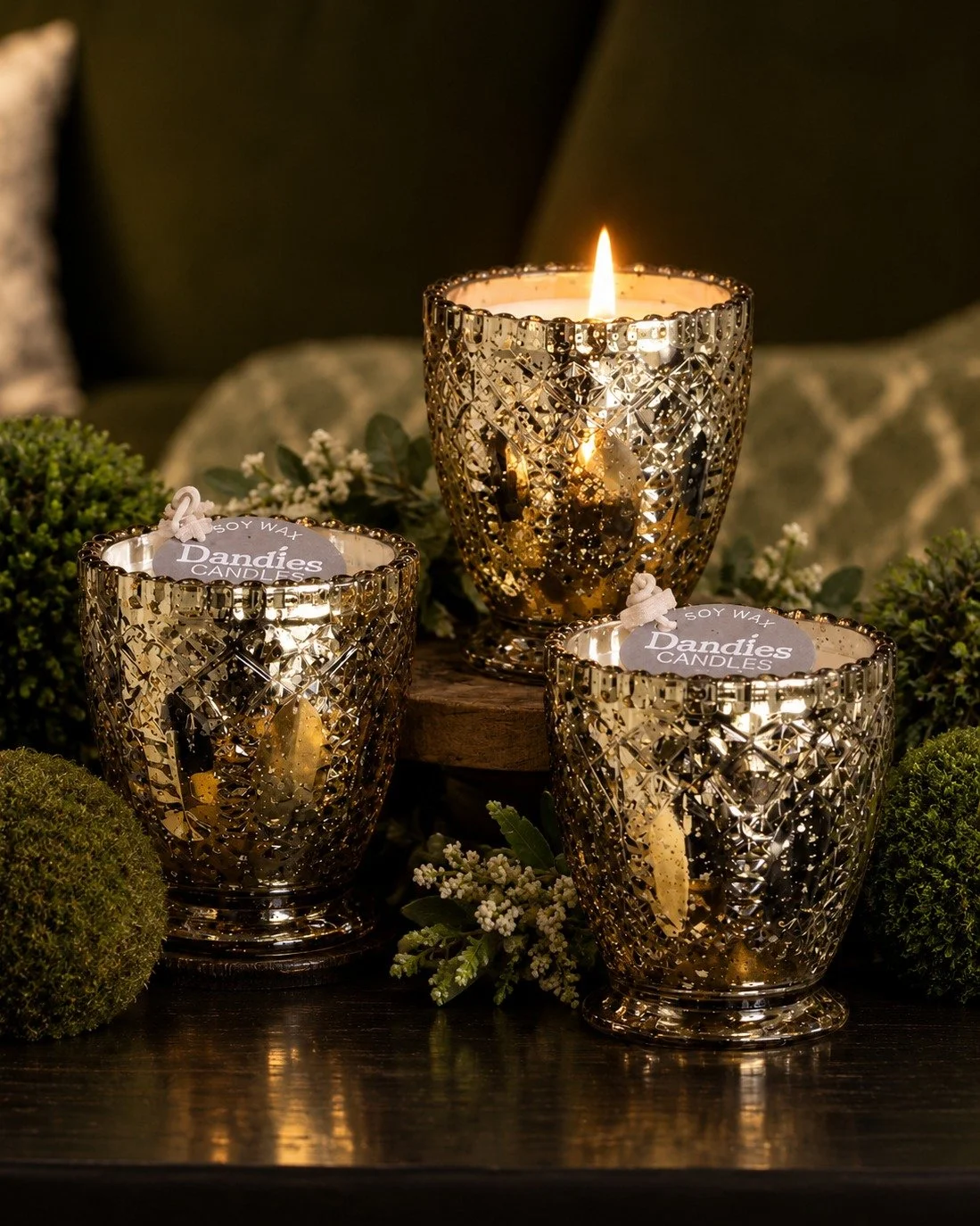 Elevate your fall atmosphere with sophisticated seasonal fragrances housed in beautifully textured silver vessels. Shop the Chalice Candle at @homesteadintekoa  and on the Dandles website.

Candles ship FREE when you spend $50+ online, anytime.