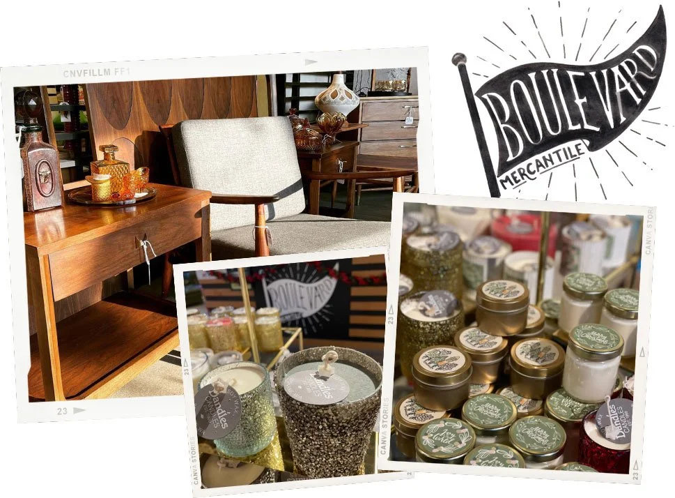 Candles available at Chrismas at Boulevard Mercantile in Spokane.
