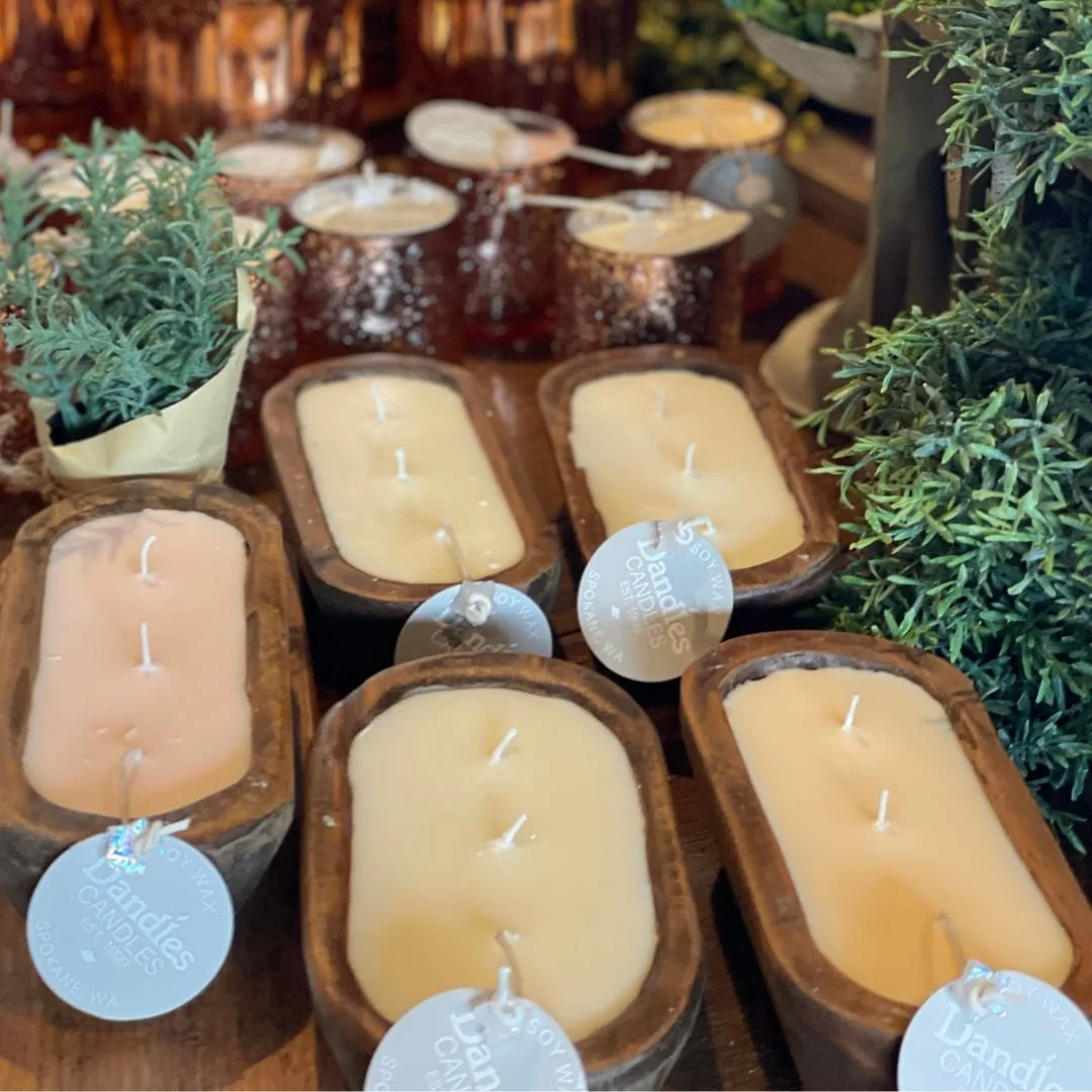 Wood Boat Candle :: 8-10oz