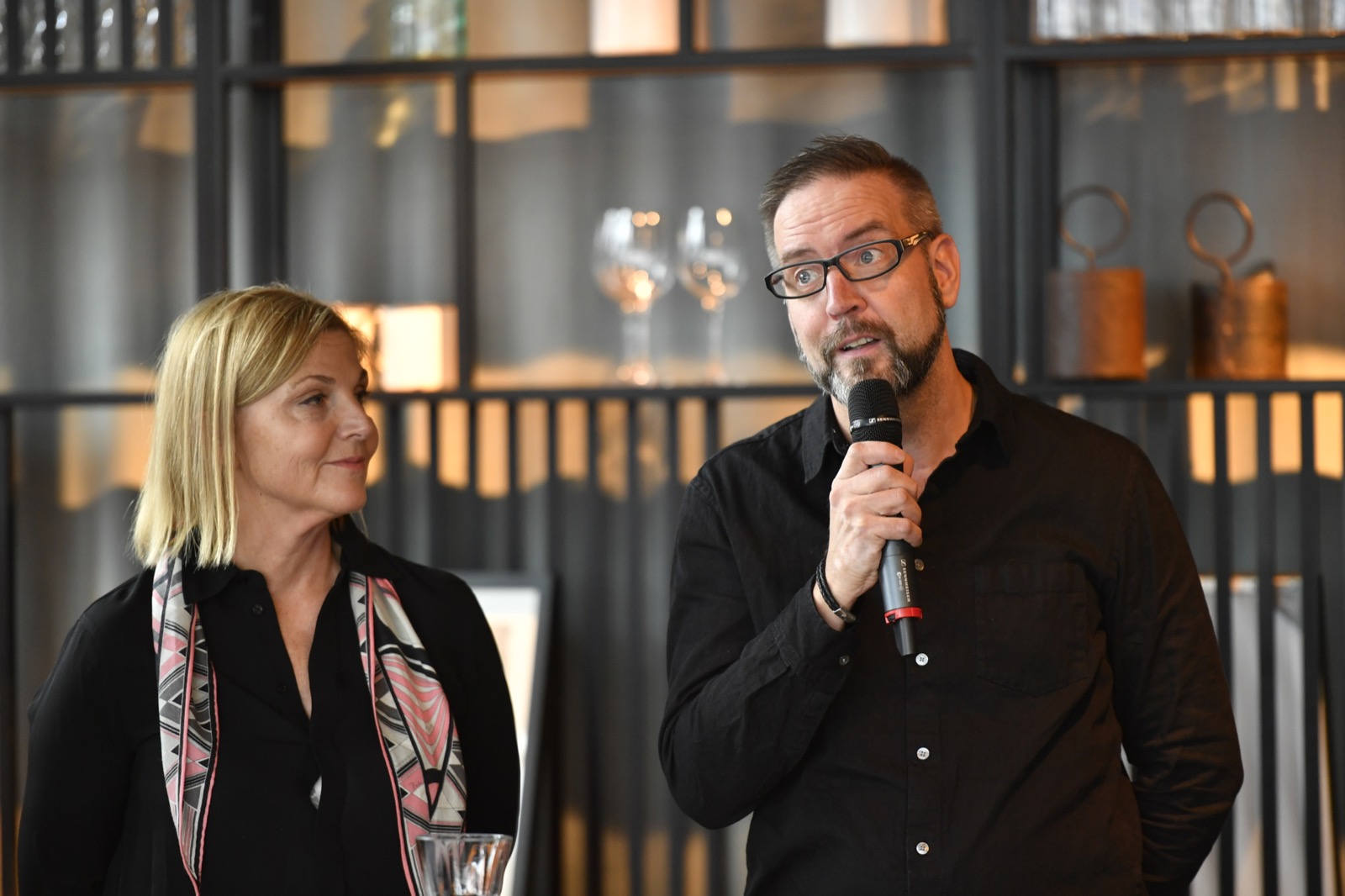 Sussanne Ekblom , VD Ventura fastigheter AB och Jörgen Ramnelöv, Trendanalytiker och vice VD Docere