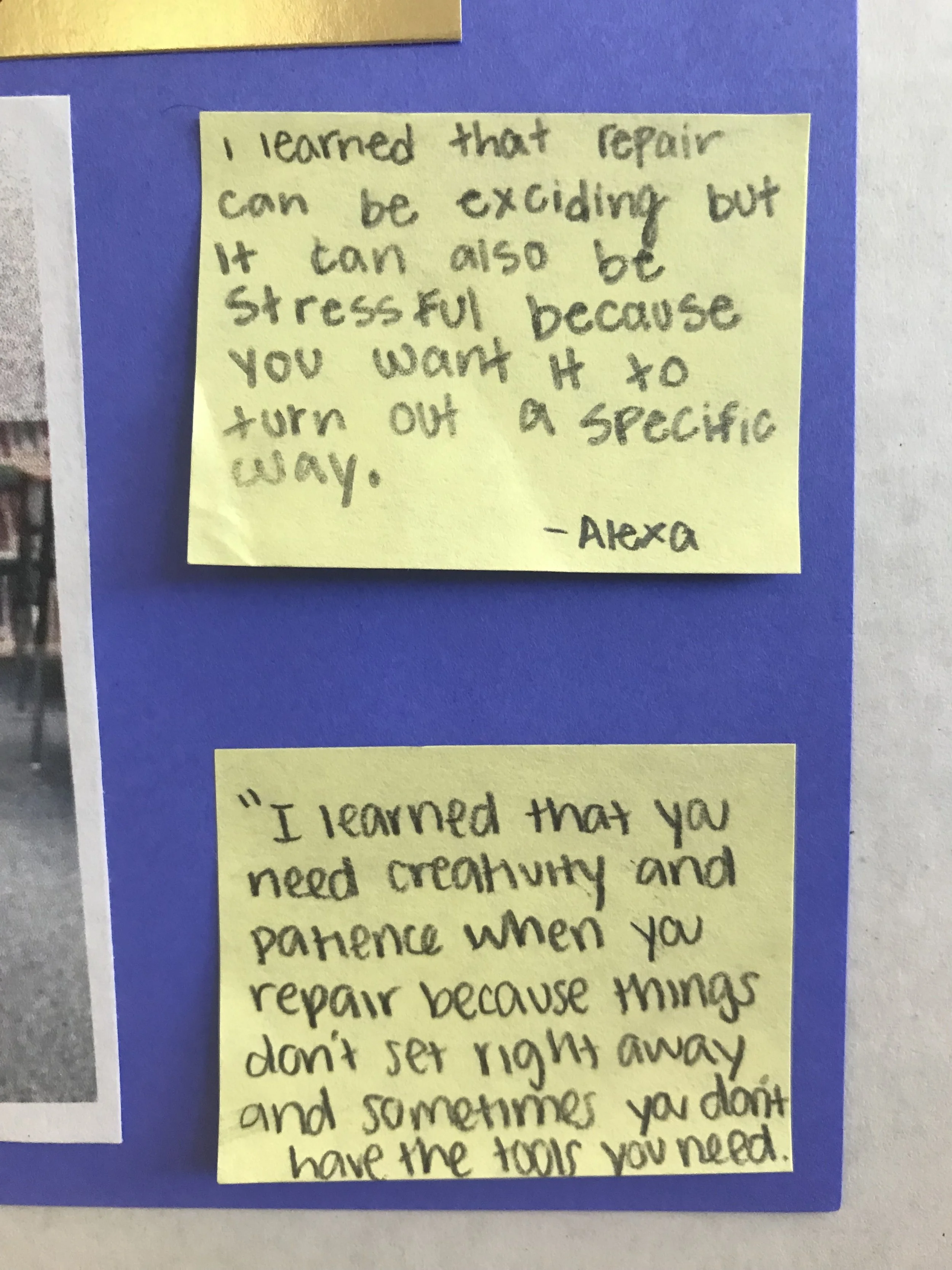 The Art of Repair: A Middle School Elective Class — Agency by Design ...