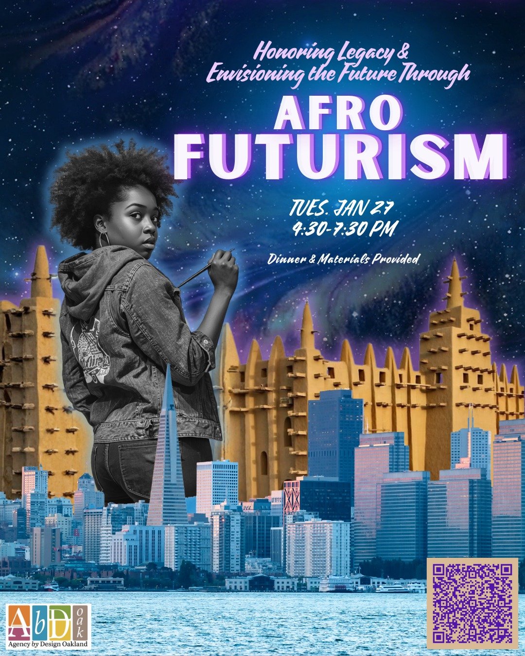 Join us for a powerful workshop exploring the rich history of Black makers&mdash;from past to present&mdash;and work with Afrofuturism as a lens for imagining bold, liberated futures.

Together, we&rsquo;ll learn from Black creators across art, scien