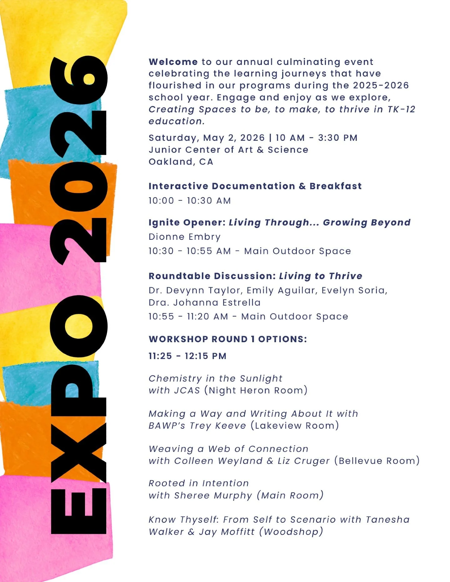 CHECK OUT THIS LINEUP!!! This year's presenters are really on another level

There's still time to register and plan to show up this Saturday between 10 and 3:30 @jcas_oakland for #AbDOexpo2026!!

We'll be out there learning from our incredible #abdo