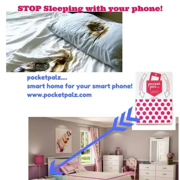 Pocket Palz on your Nightstand or Headboard is the safe place to keep your phone!