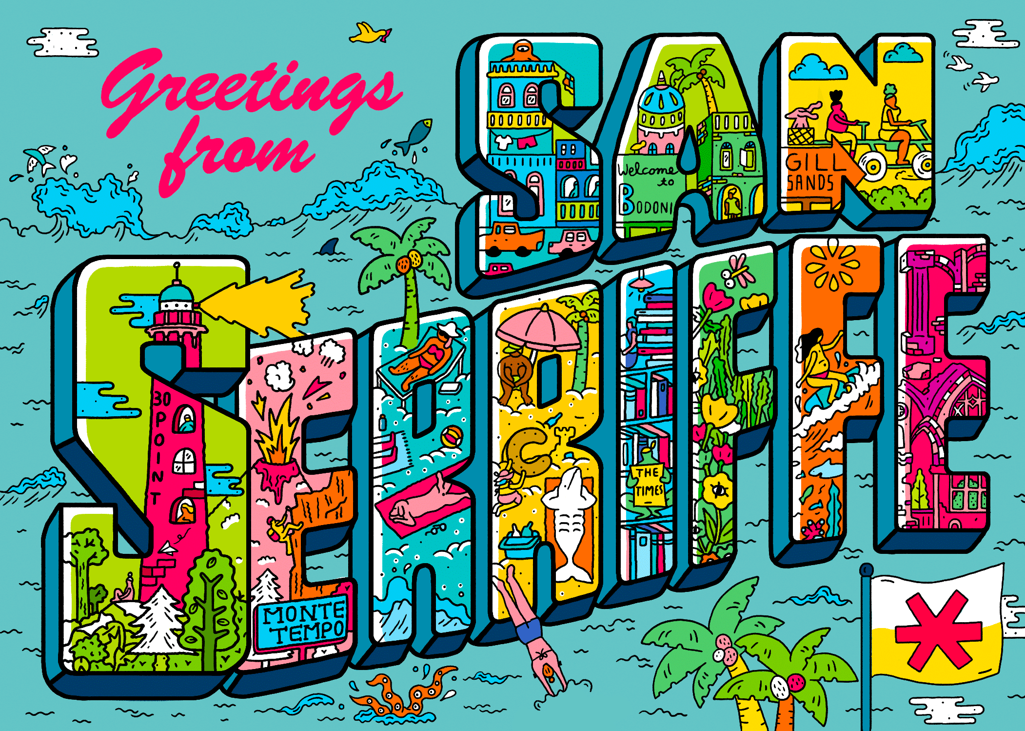 Illustrative postcard for Graham Clifford Design (Copy)