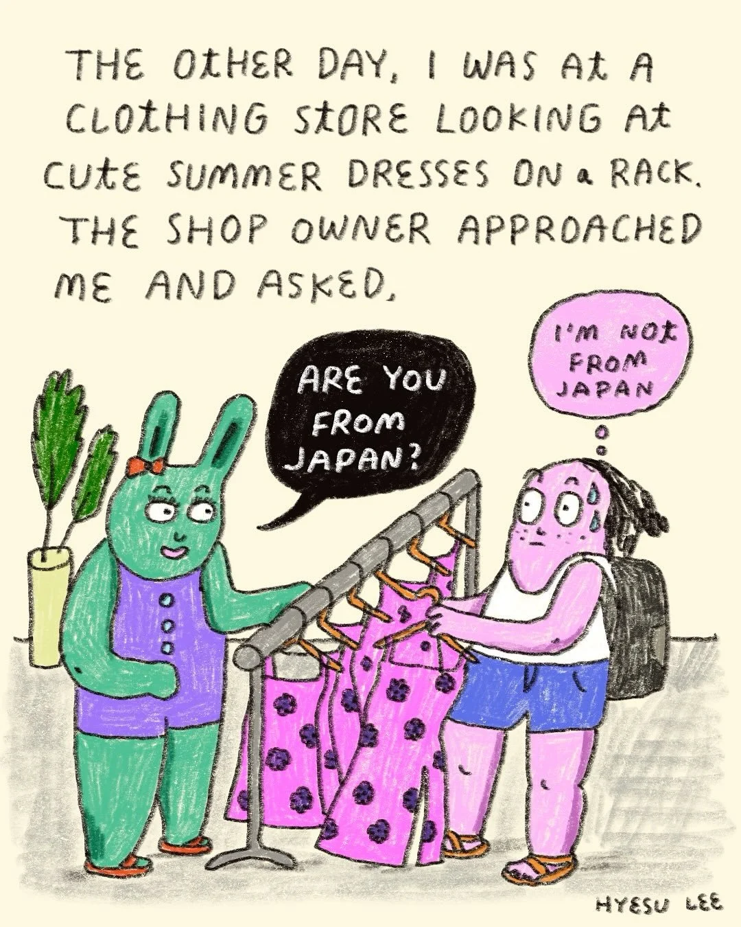 New comics &ldquo;The Labels We Carry&rdquo; for @readthepersistent 😊 Let me know if you feel the same 🤗 and thanks to my editor Francesca ❤️
.
.
.
.
#comic #comics #comicstrip #comicart #comicartist #webcomics #hyesulee #thepersistent #cartoon #ar