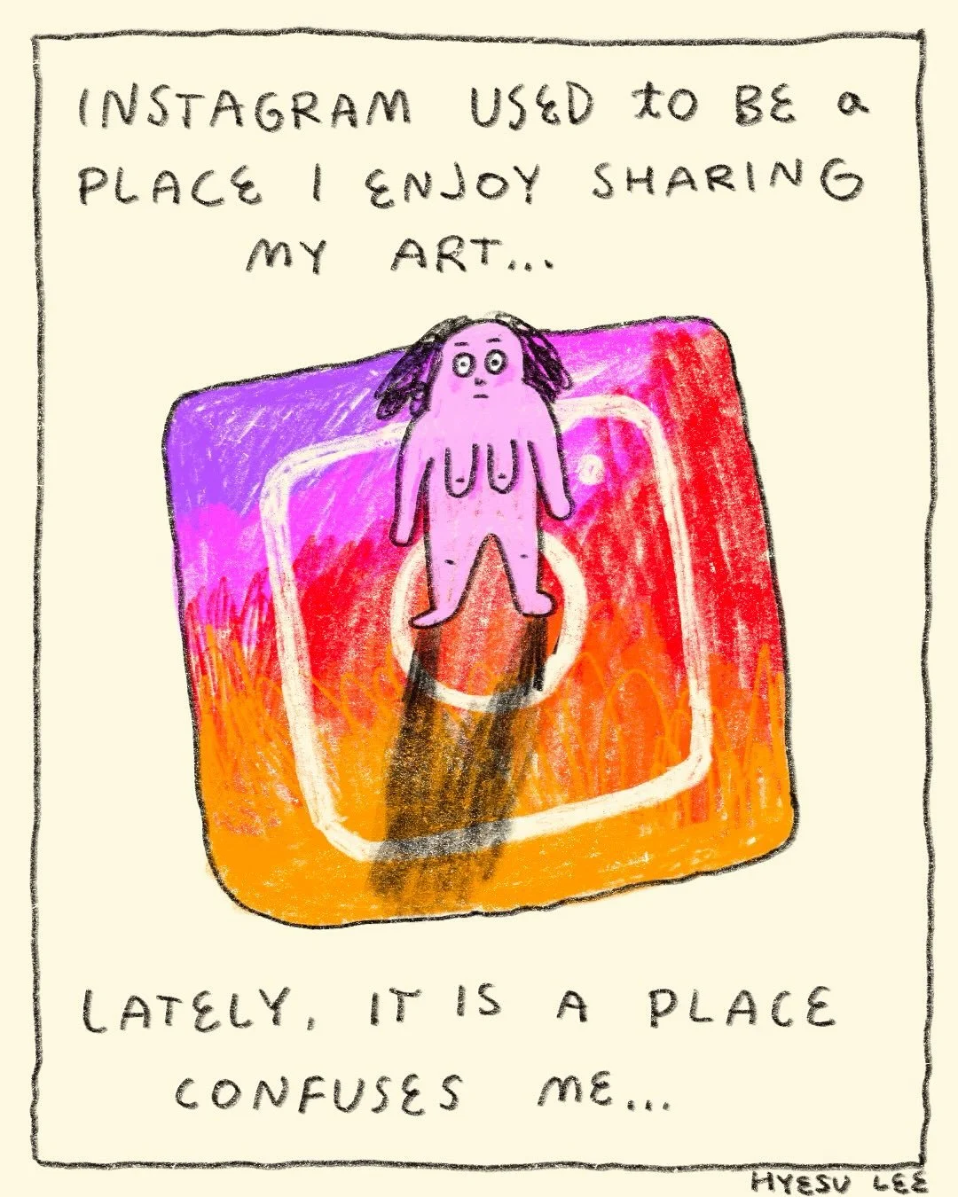I haven&rsquo;t posted my art much lately and this is why&hellip; Hopefully I feel like I&rsquo;m being fully authentic again 🥲😌🫶💗 
.
.
.
.
#comic #comics #comicstrip #comicartist #comicart #comicartistsoninstagram #instagram #beingauthentic #art