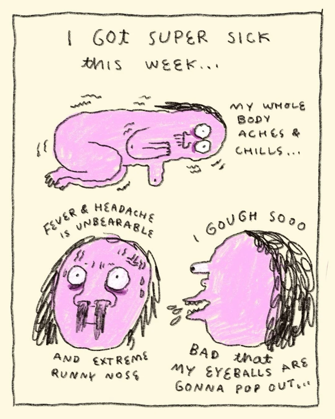 I&rsquo;m still in bed recovering, and looking forward to being back and doing normal things that I took for granted once I&rsquo;m better ❤️&zwj;🩹
#comics #grateful #hyesulee