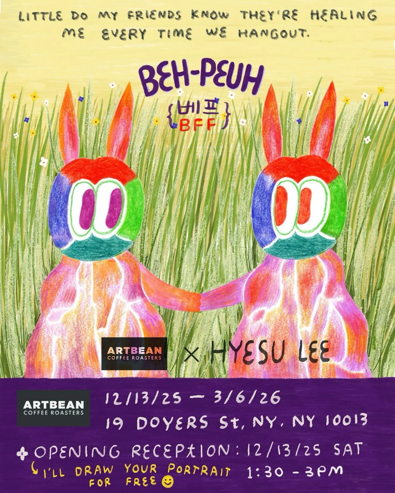 I&rsquo;m having a super chill mini art show, maybe I&rsquo;ll see you there next Saturday 😊 
#art #hyesulee #artshow