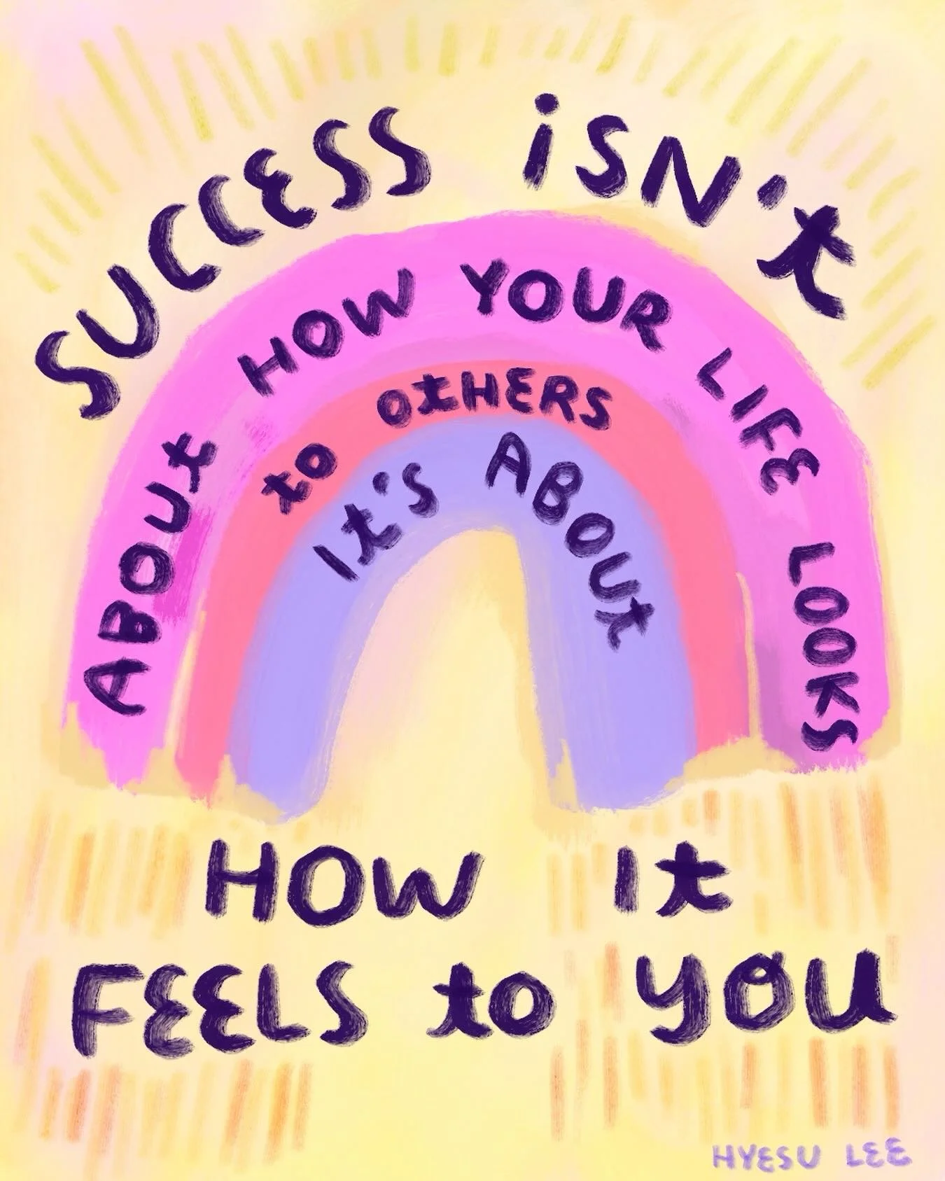 Just a little reminder for myself and for those who chose life that may seem different from what it should be like ☺️ 
#hyesulee #quotes #inspiration #art #daily