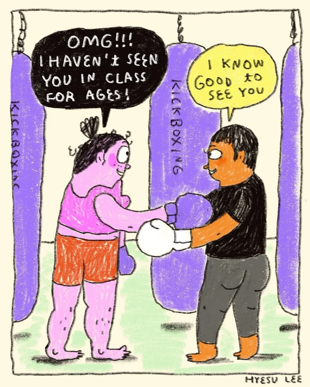 😌I&rsquo;m so lucky that I am surrounded by all these amazing inspirational people&hellip; 🙏 
.
.
.
#comics #comicart #breastcancer #womeninspiringwomen #hyesulee