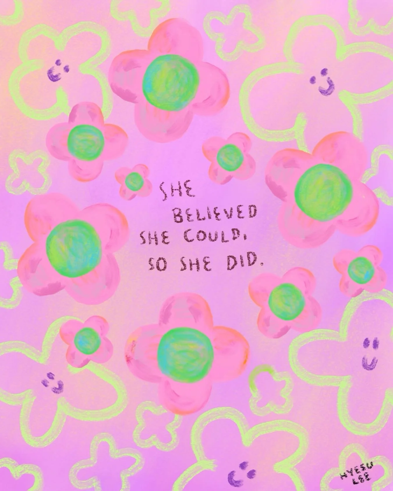 🌸🌸🌸😌
#quote #women #art #hyesulee #illustration