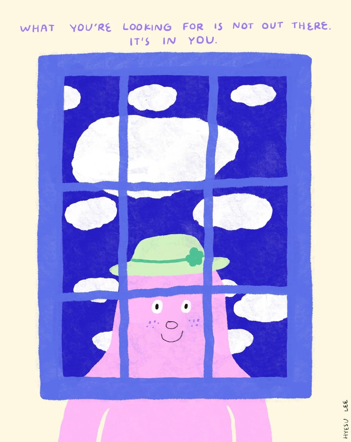 Hope you&rsquo;re dedicating some time to practice self-love and care today 😌🫶💗 
.
.
.
#selfloveclub #hyesulee #quote #inspiration #art