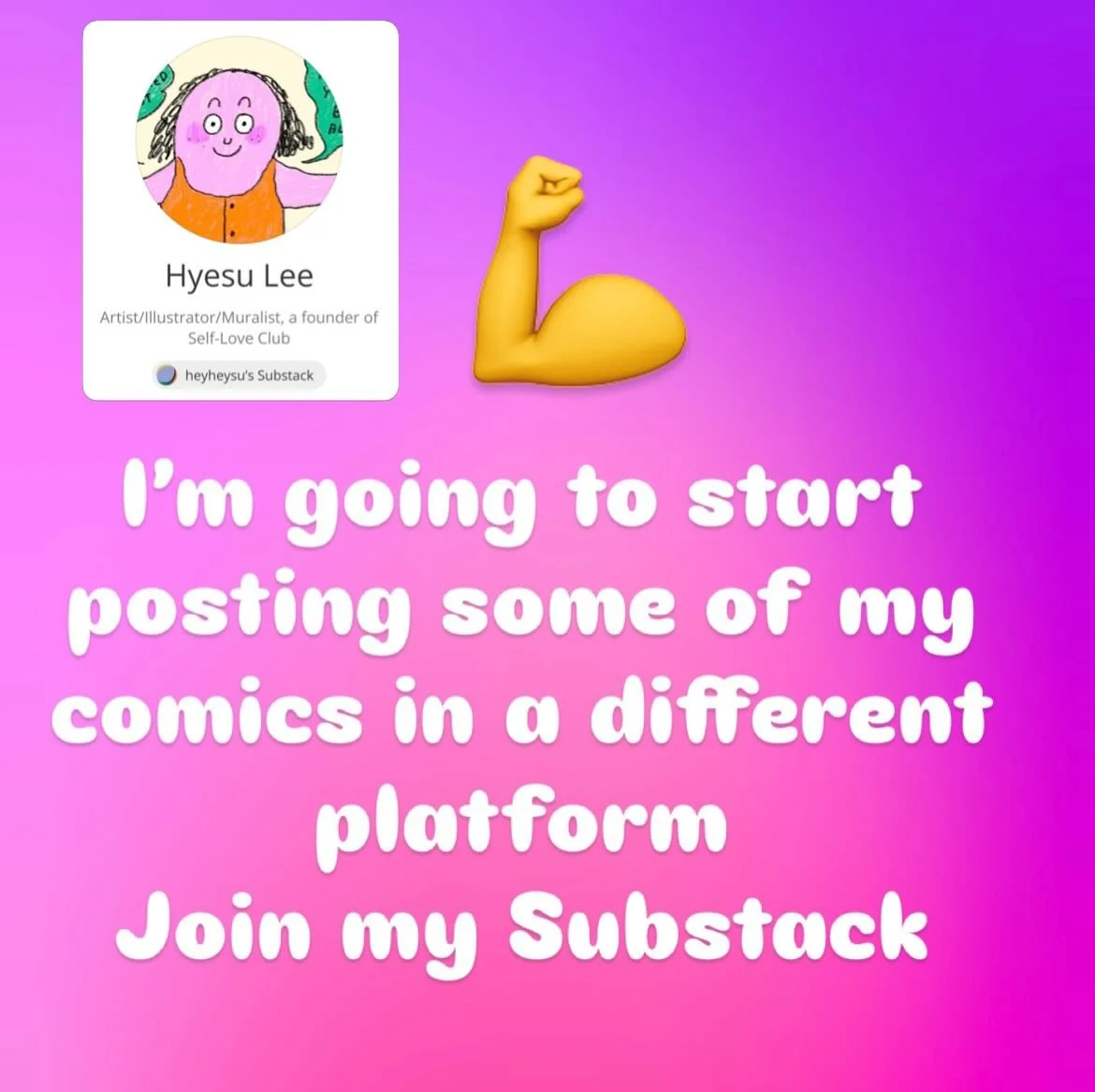 This whole incident really fire me up, I&rsquo;m going to share some of my art and comics in my Substack: substack.com/@heyheysu 🫶💪💗