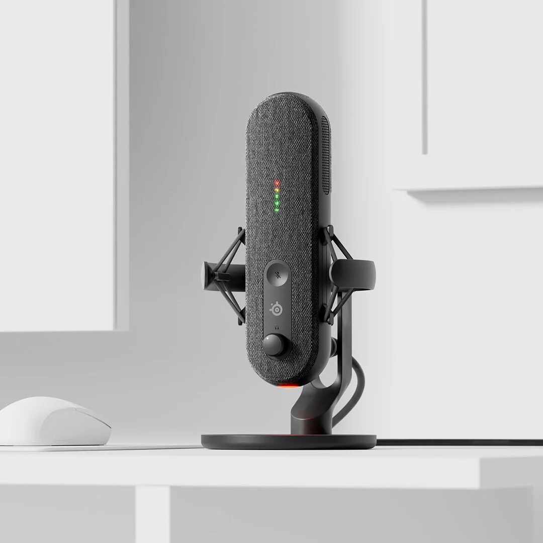 MINIMAL designers collaborated with @steelseries to design and develop Alias &amp; Alias Pro, two best-in-class mics designed specifically for streaming. With gaming more popular and more inclusive than ever, our goal was to design a set of mics that