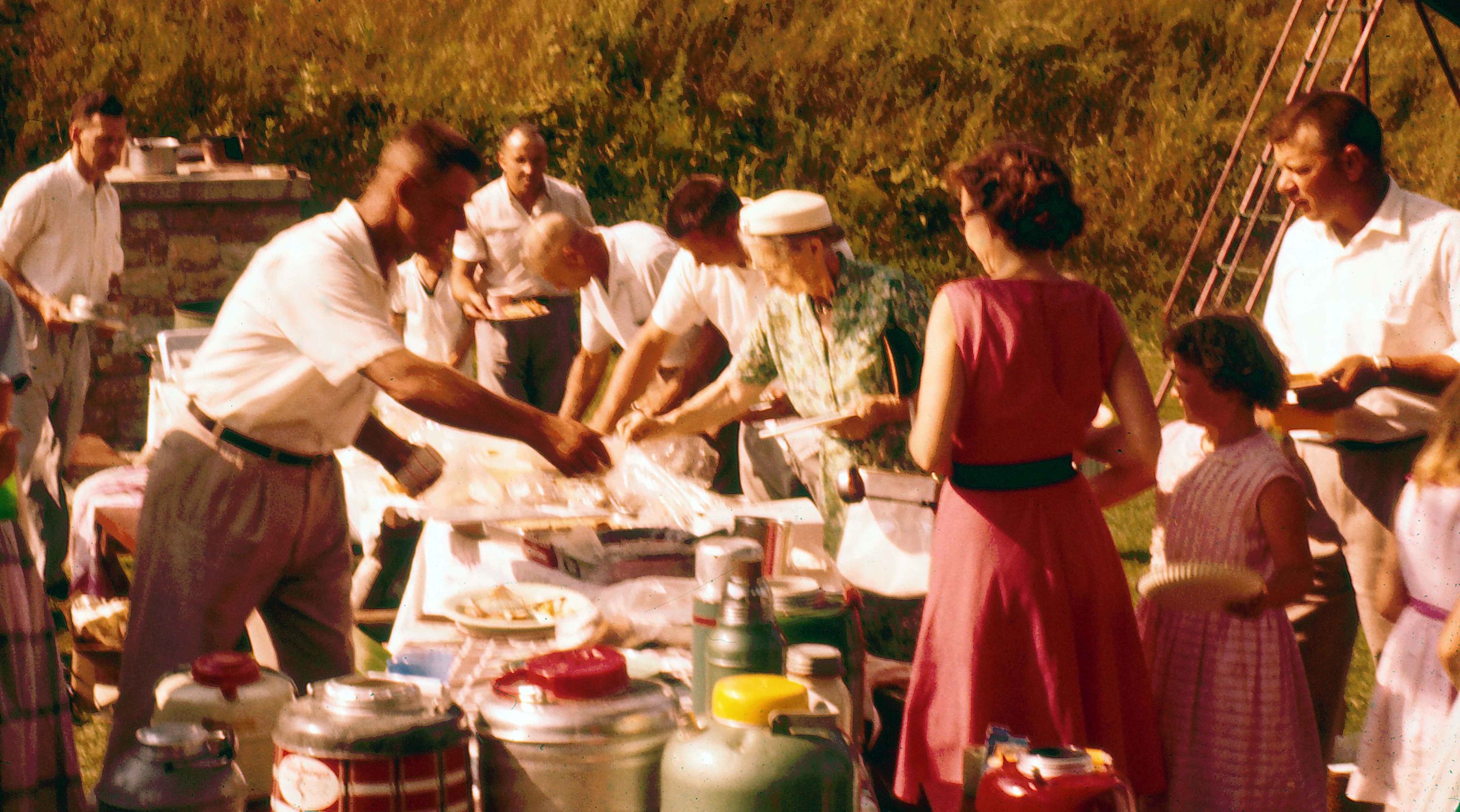 One of the many after church picnics in Mt. Horeb, Wisconsin