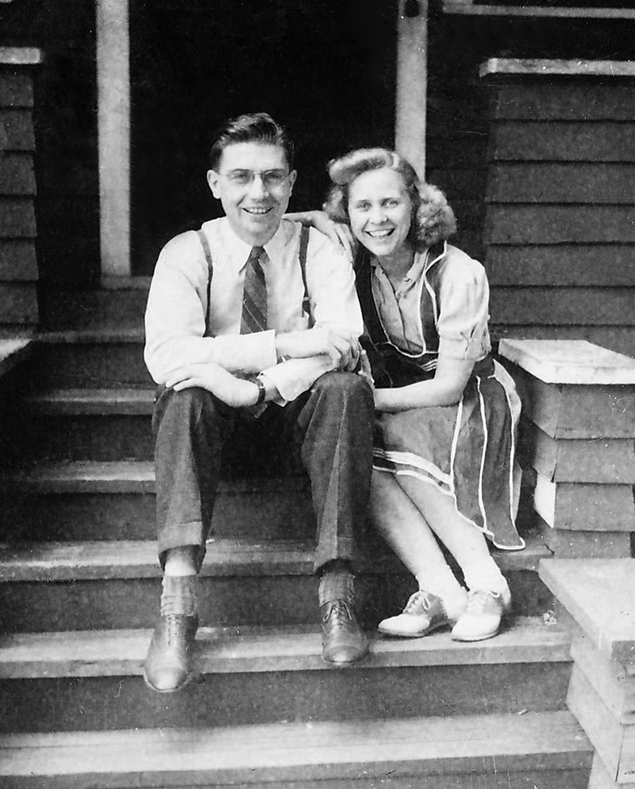 Newlyweds Ernie and Ilene Rockstad, 1942.