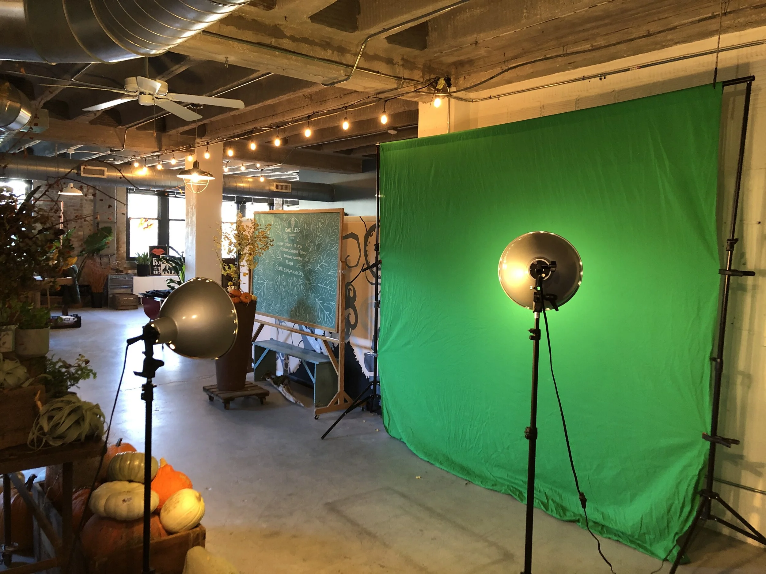 Our space can be transformed for any production needs you have. Rent our green screen to tape  your auditions!    