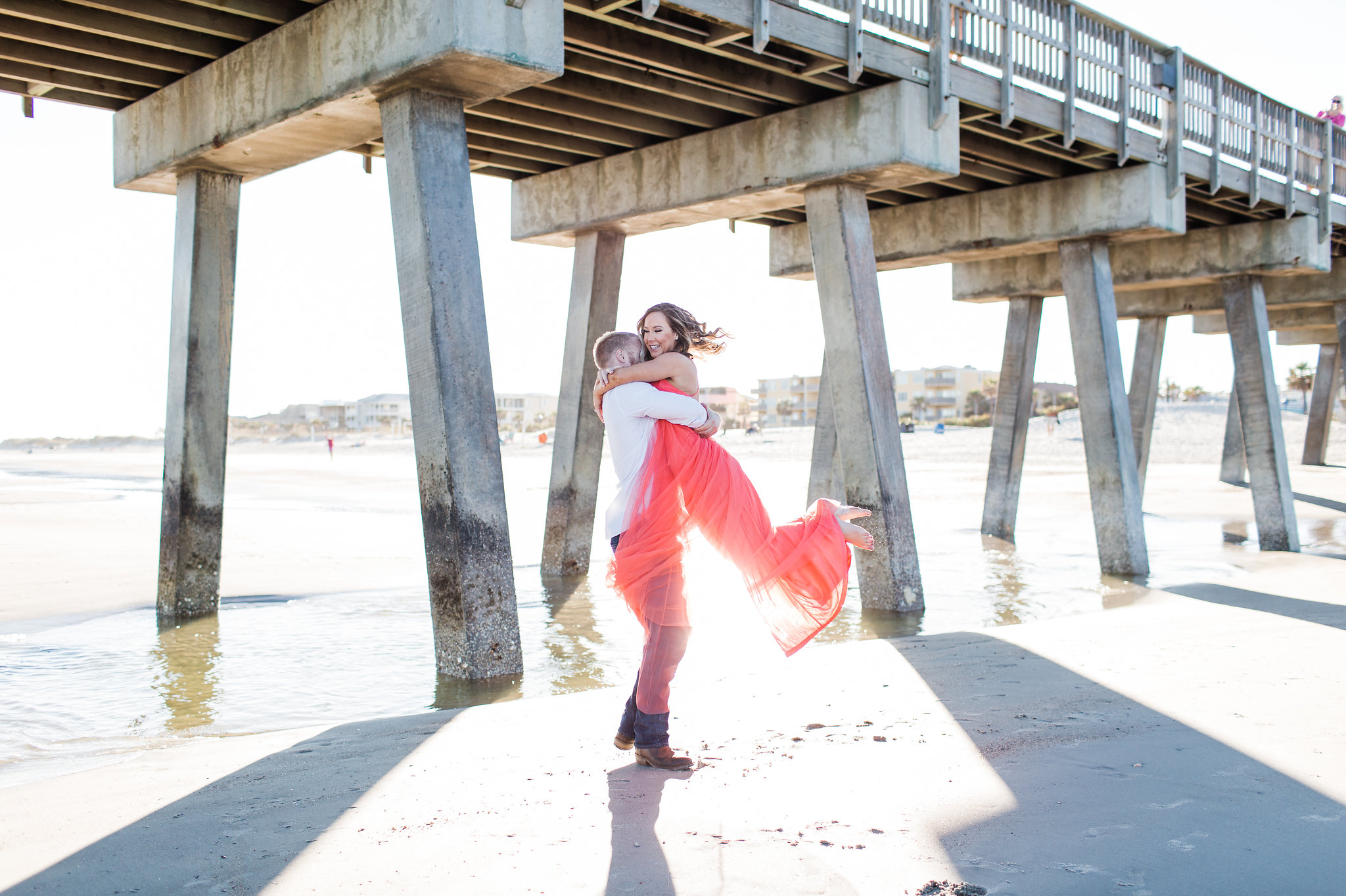 Erin Kevin Tybee Island Sunset Engagement Shoot