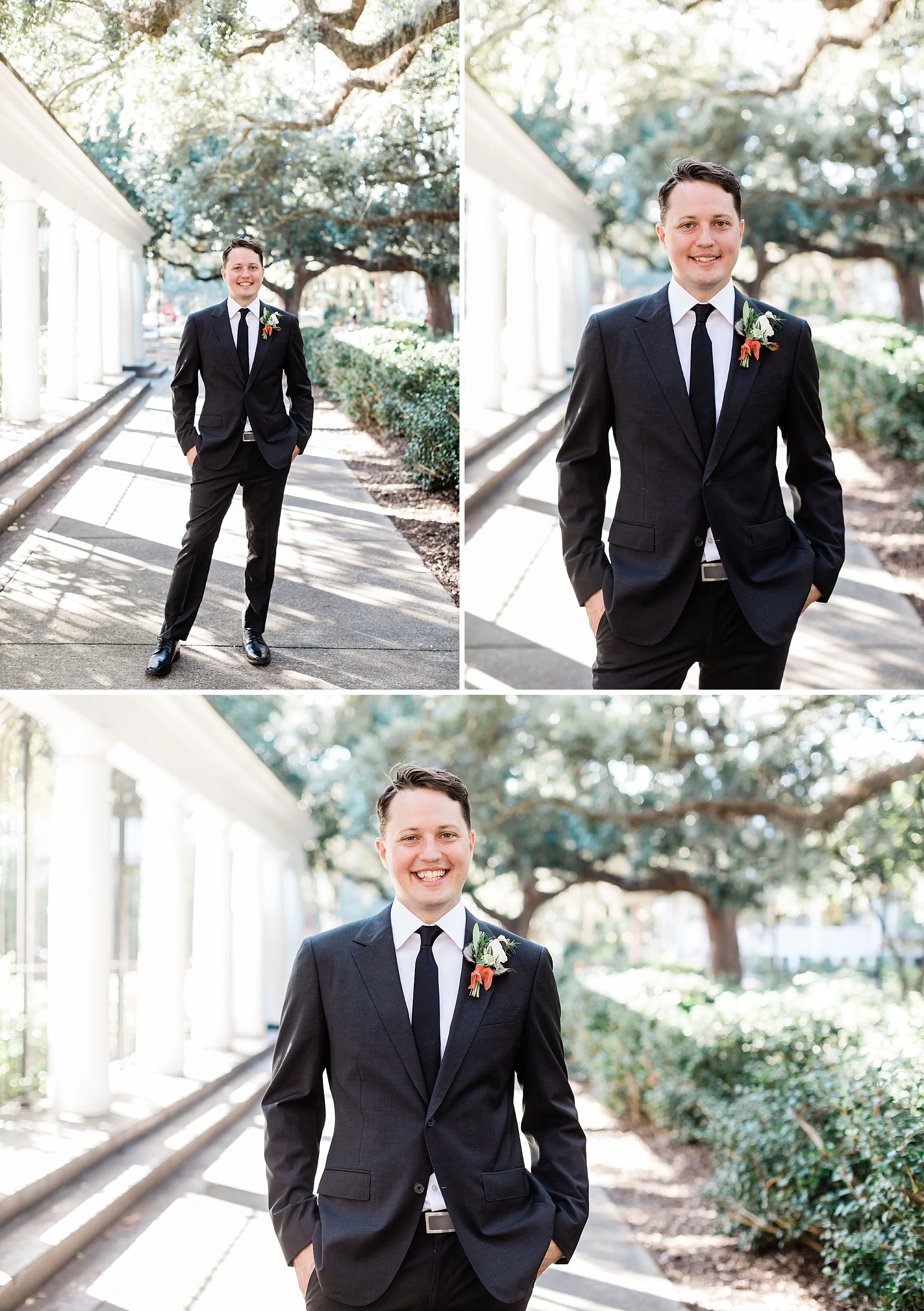 First look in Forsyth Park – Apt. B Photography | Savannah Wedding Photographer