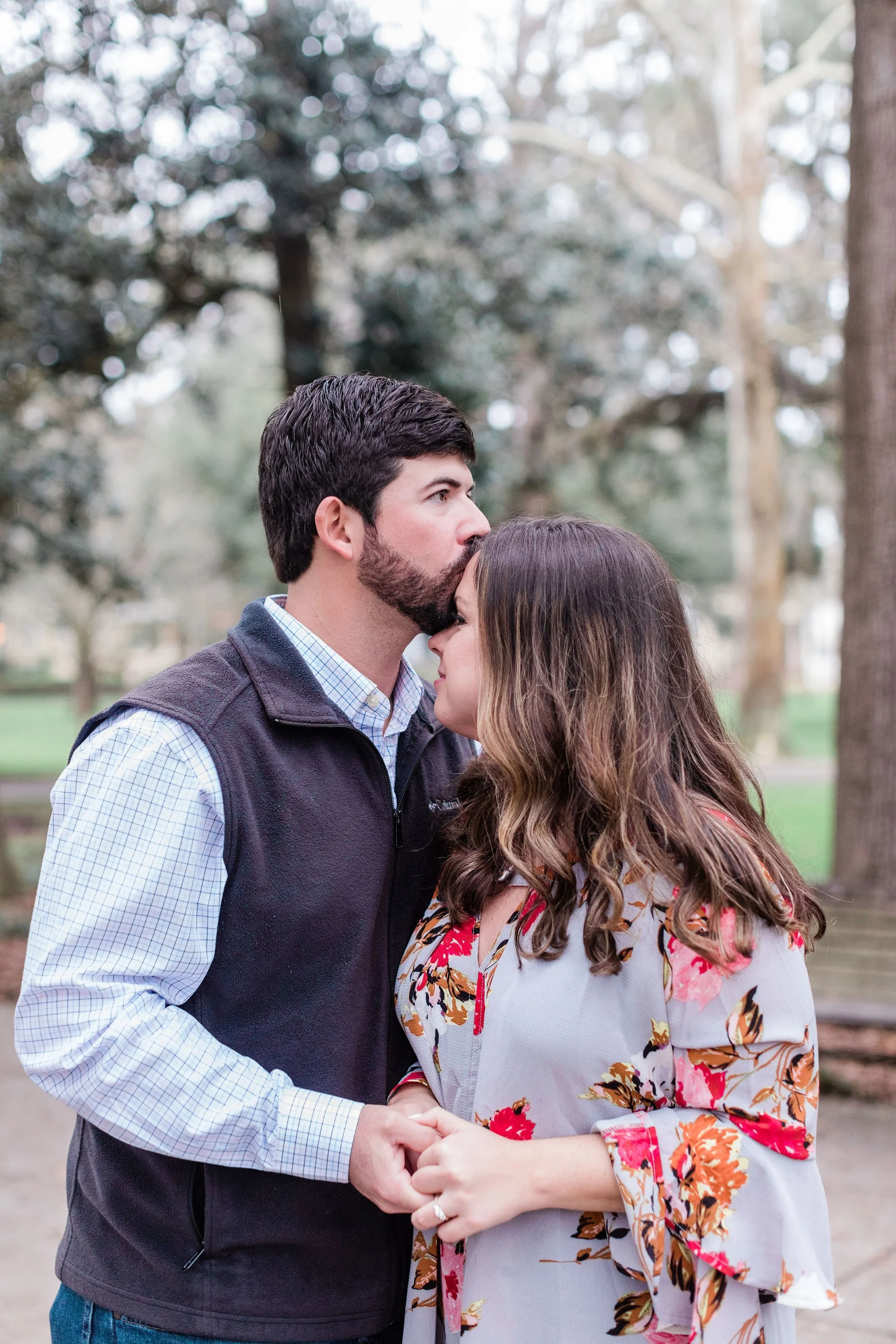 Travis + Abby’s Surprise Forsyth Fountain Proposal - Savannah Proposal Photographer | Apt. B Photography